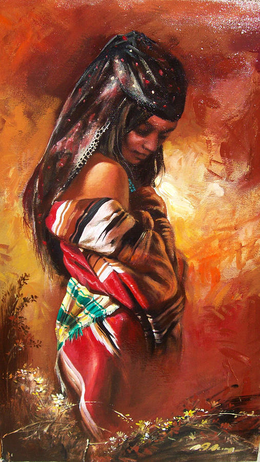 Gipsy Girl Painting by Alim Adilov - Fine Art America