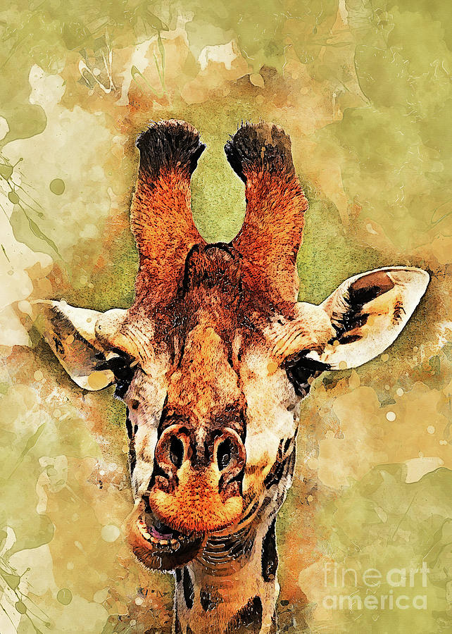 Giraffe Art Digital Art