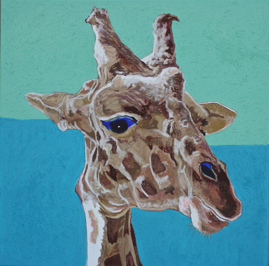 Giraffe Painting by Jamie Downs