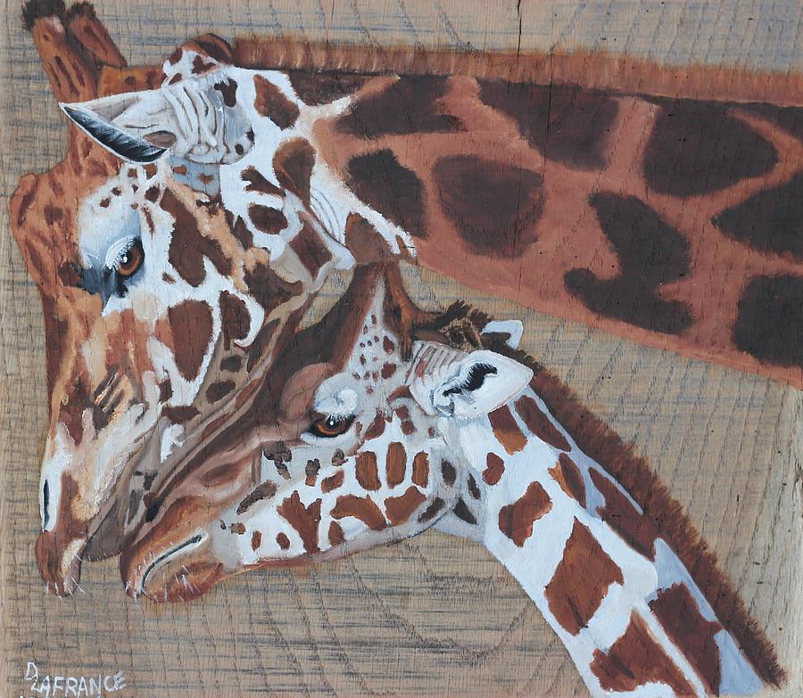 Giraffe Love Painting