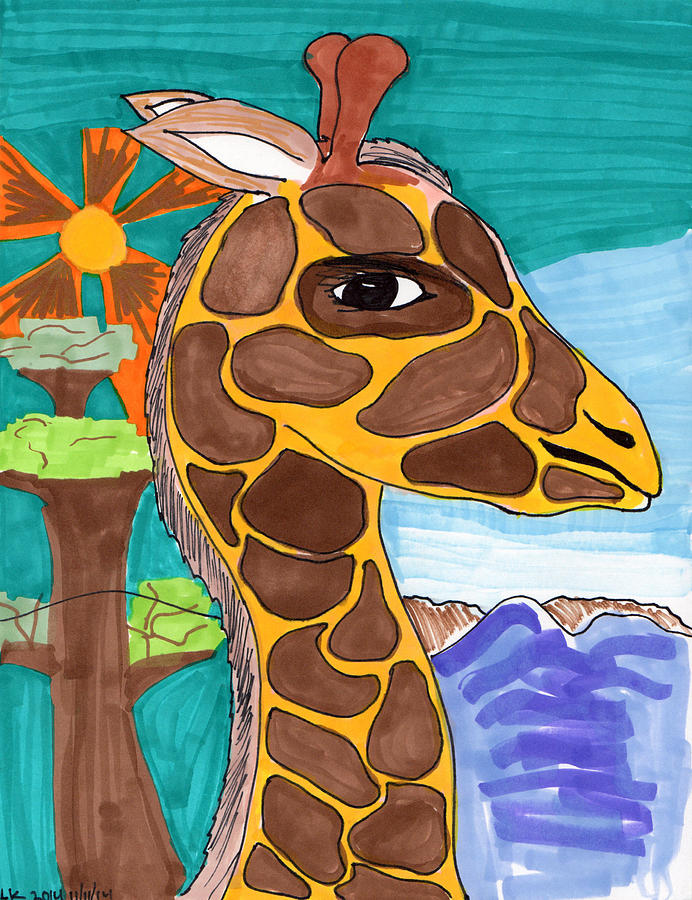Baby Giraffe coloring page | Free Printable Coloring Pages