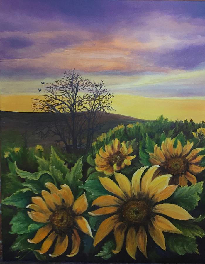 Girasole Painting by Michell Givens