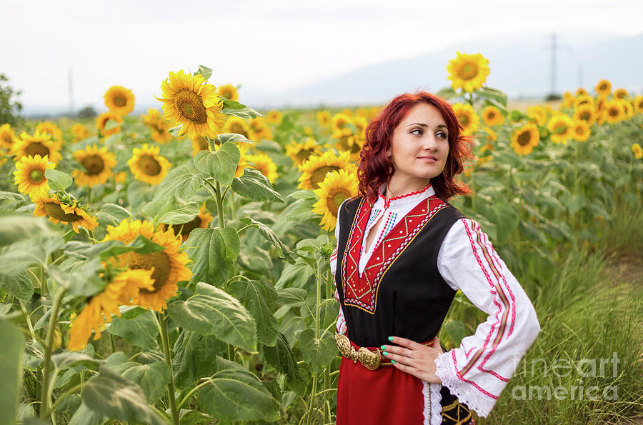 Blooming Photograph - Girl And A Sunflower by Nikolay Stoimenov Blooming Photograph - Girl And A Sunflower by Nikolay Stoimenov