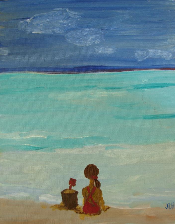 girl and the beach by Joseph Hawkins girl and the beach by Joseph Hawkins