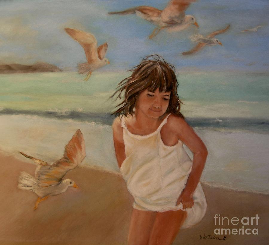 Girl and the Seagulls by Ceci Watson Girl and the Seagulls by Ceci Watson