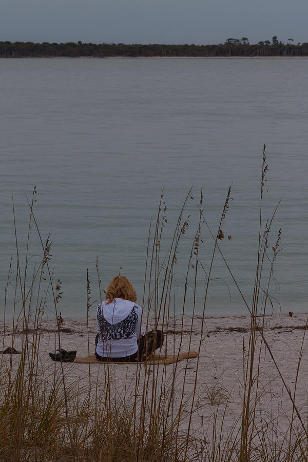 Girl at Beach Photograph by Ed Gleichman