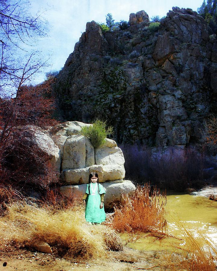 Girl at Piru Creek Photograph by Timothy Bulone
