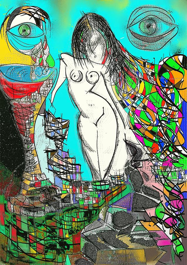 Fantasy Digital Art - Girl Between Eyes by Ricardo Mester
