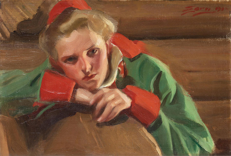 Girl from Mora Painting by Anders Zorn