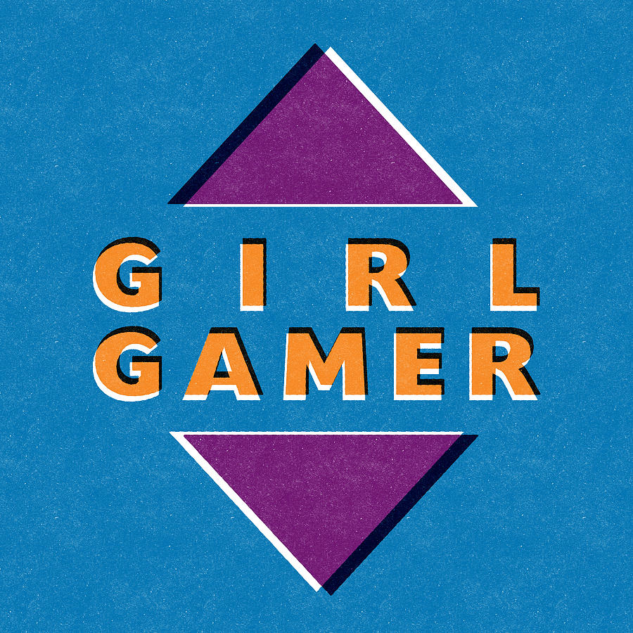 Girl Gamer Mixed Media by Linda Woods