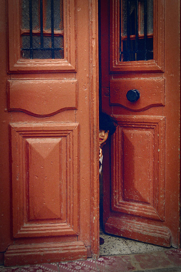 Girl In A Doorway Photograph
