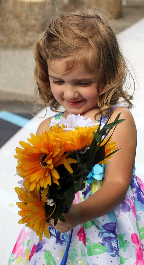 Girl in a Flowered Dress Photograph by Jennifer Robin