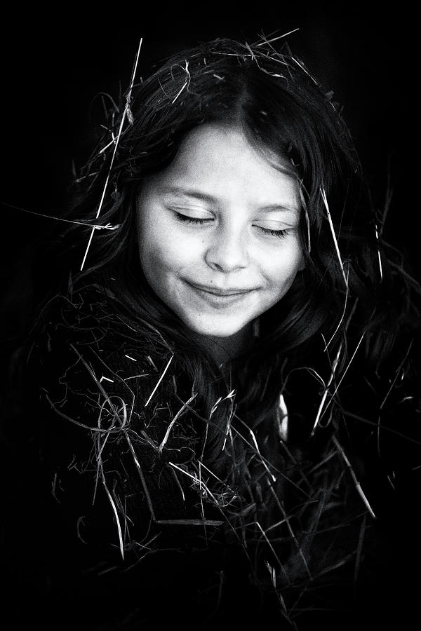 Girl In Hay Photograph