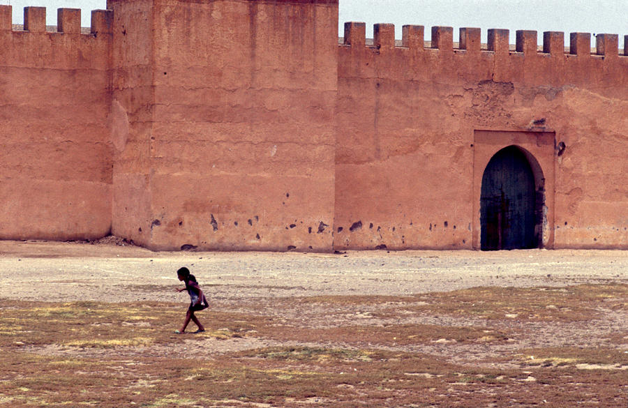 Architecture Photograph - Girl in Marrakesh  by Erik Falkensteen
