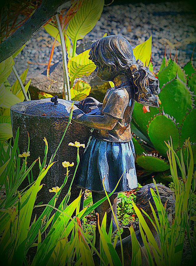 Girl In The Garden Photograph by Lori Seaman