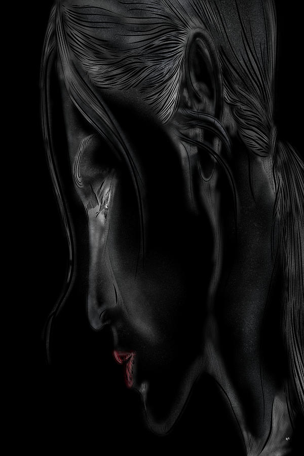 Girl in the Shadows Digital Art by Mark Taylor
