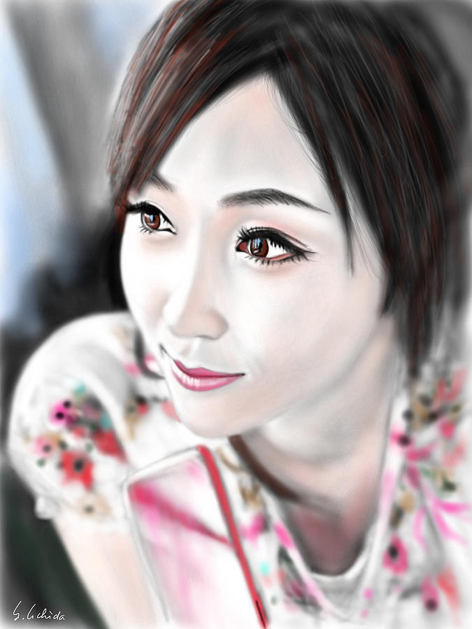 Portrait Painting - Girl No.116 revised by Yoshiyuki Uchida