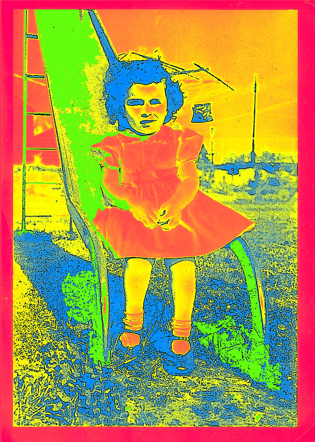 Girl on Slide Photograph by John Vincent Palozzi