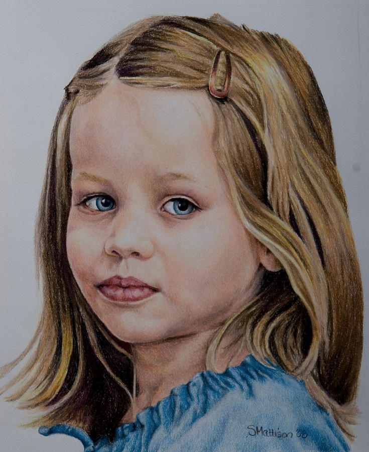 Girl Portrait Painting by Sarah Mattison