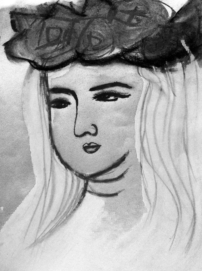 Girl portrait study 111916 Painting by Hae Kim