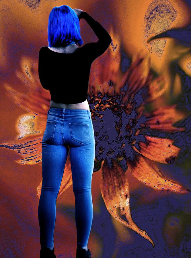 Girl With Blue Hair by Arthur Miller Girl With Blue Hair by Arthur Miller