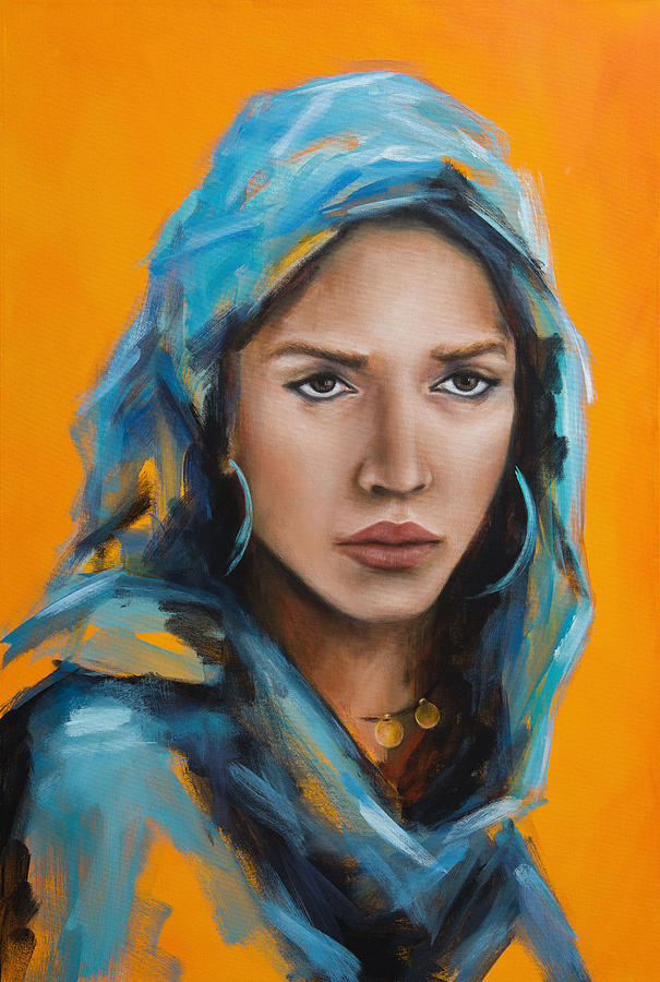 Girl with Blue Veil by Nicole Daniah Sidonie Girl with Blue Veil by Nicole Daniah Sidonie