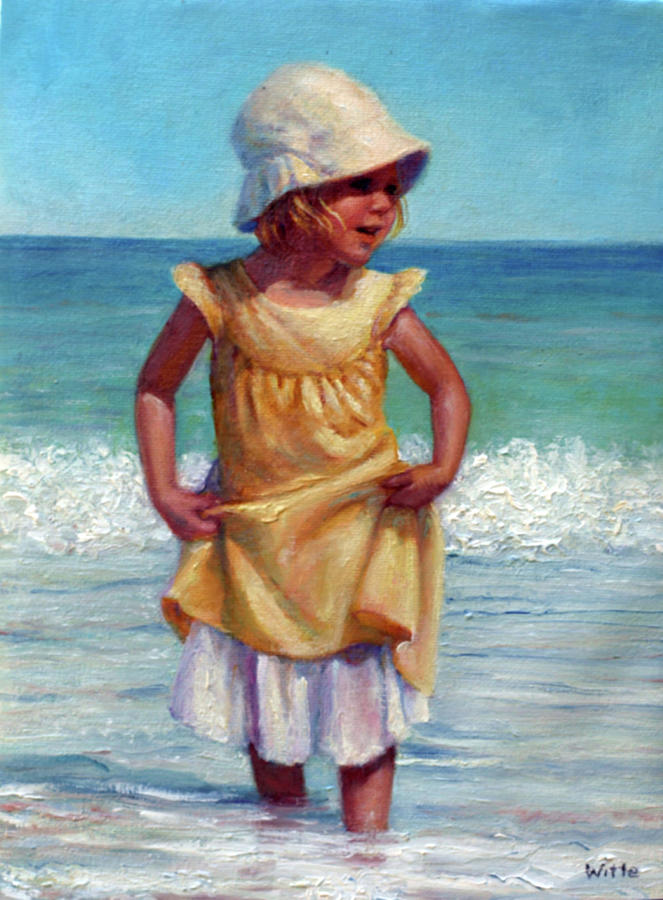 Girl with Bonnet Painting by Marie Witte