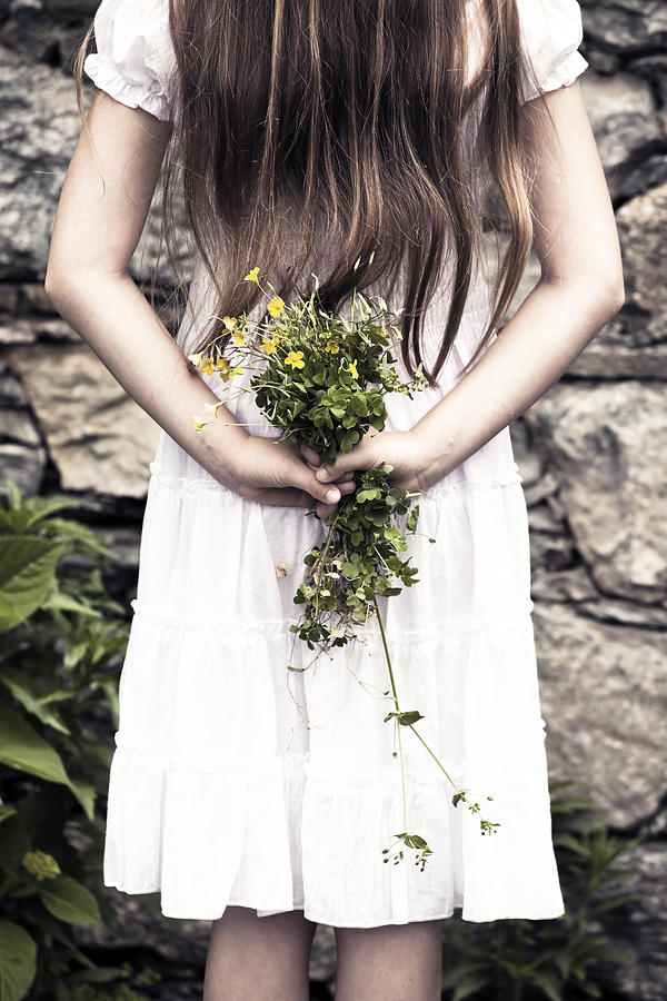 Girl With Flowers Photograph by Joana Kruse