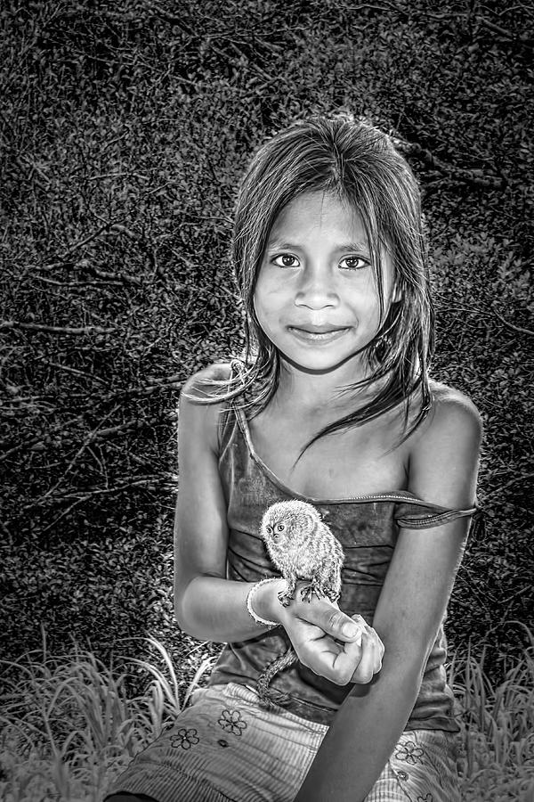 Girl With Her Pet Photograph by Maria Coulson