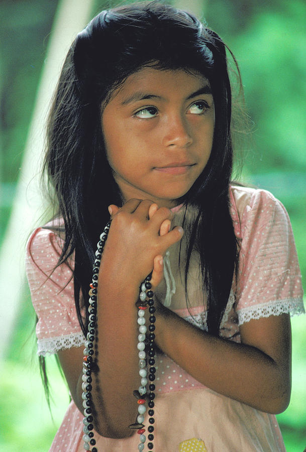 Girl With Prayer Beads Photograph By Carl Purcell Fine Art America 