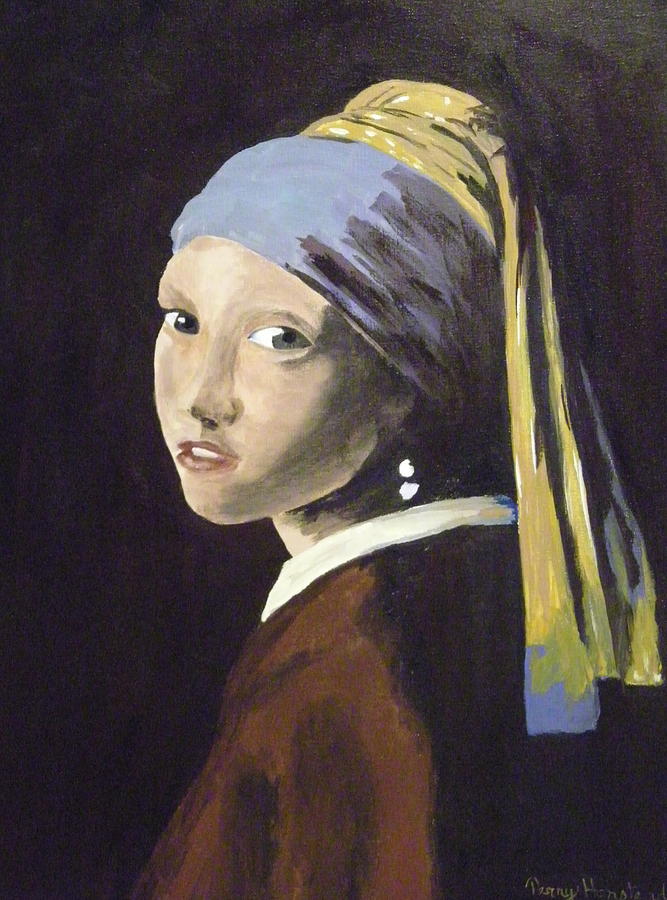 Girl With the Pearl Earring Revisited Painting by Terry Honstead