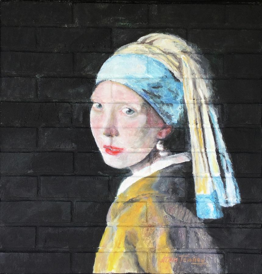 Girl with the Pearl Earring Painting by Stan Tenney