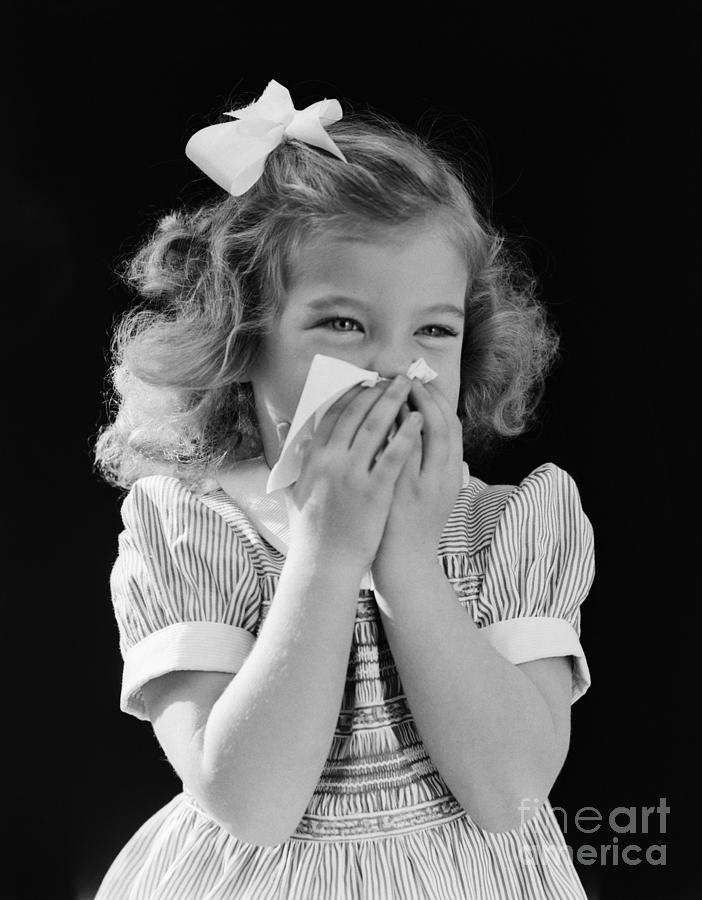 Girl With Tissue Photograph by H. Armstrong Roberts/ClassicStock