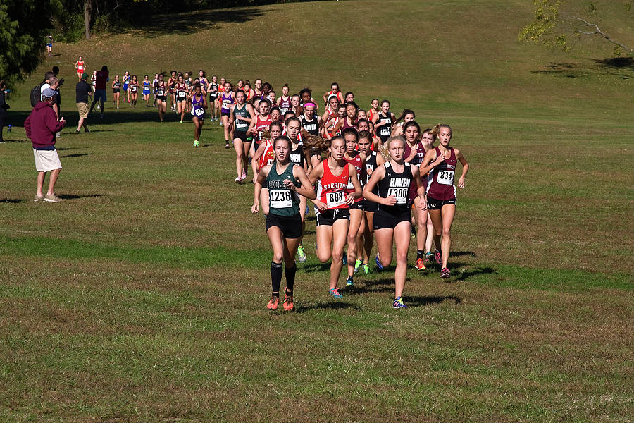 Girls Cross Country Meet Photograph by Sally Weigand