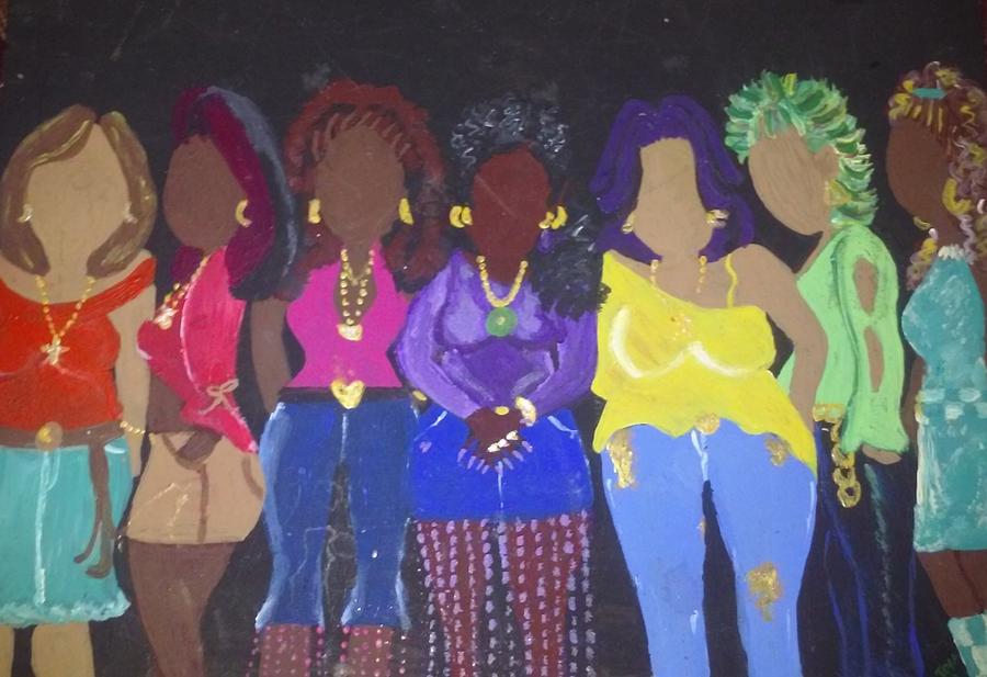 Girls Night Out Painting by Autoya Vance