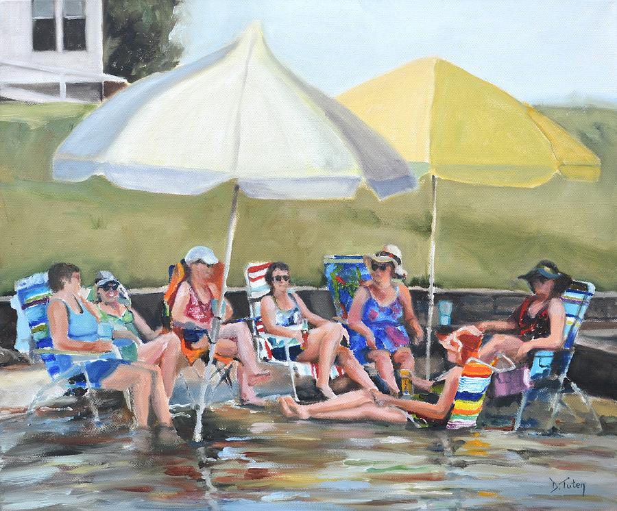 Summer Painting - Girls Weekend by Donna Tuten