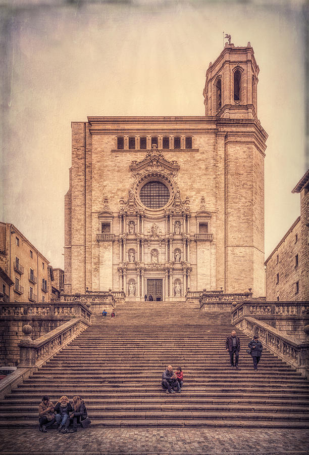 Girona Cathedral Photograph by Joan Carroll
