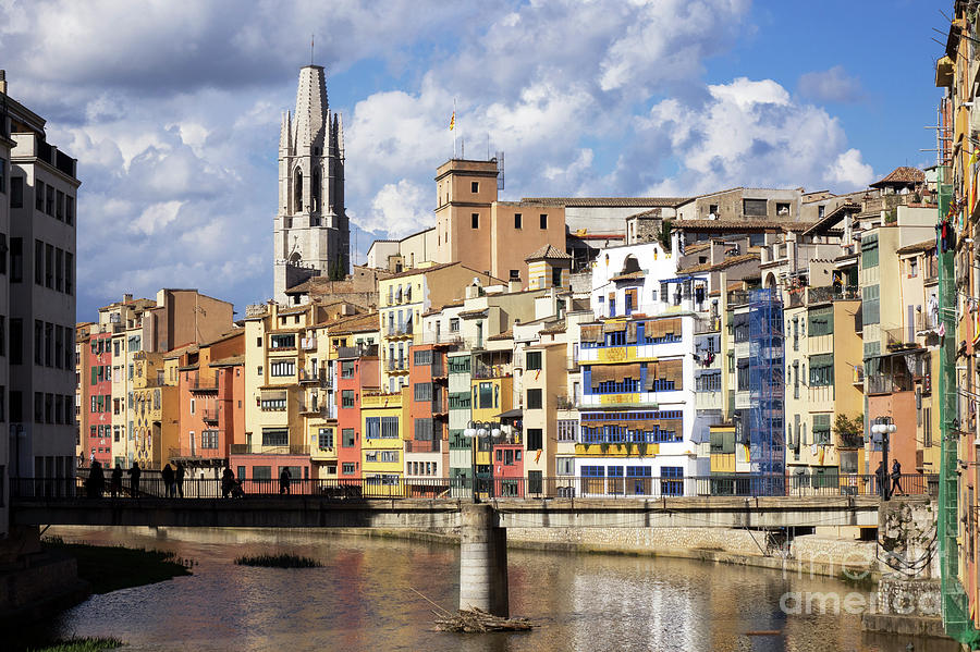 Girona With Its Colorful Houses Photograph