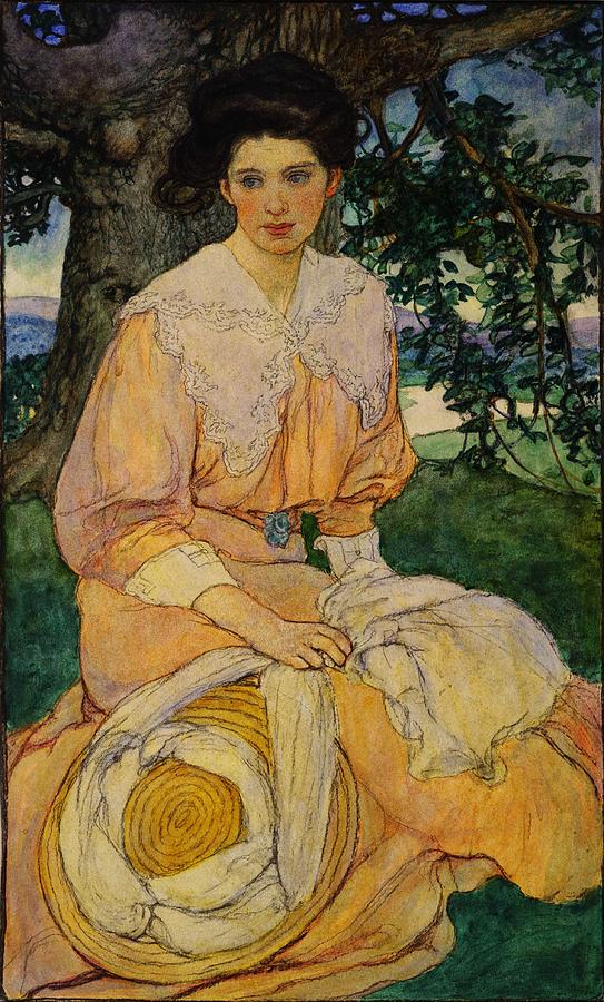 Gisele, By Elizabeth Shippen Green, 1908 Painting