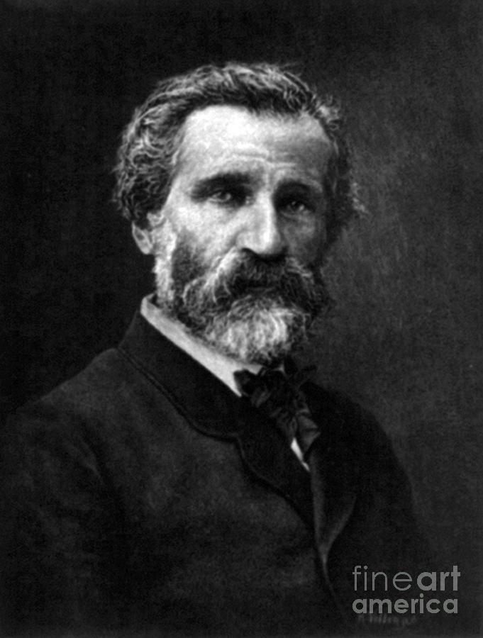 Giuseppe Verdi, Italian Composer Photograph by Science Source - Fine ...