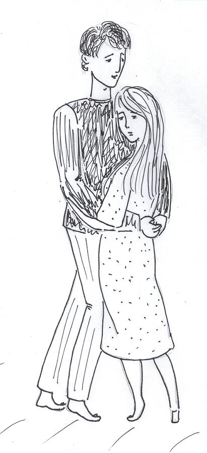 Give me a hug Drawing by Yulia Shuster