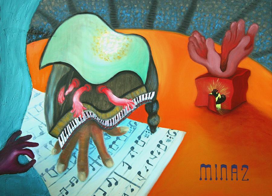 Give the Band a Hand Painting by Minaz Jantz