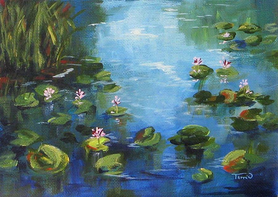 Giverny Lily Pond Painting by Torrie Smiley