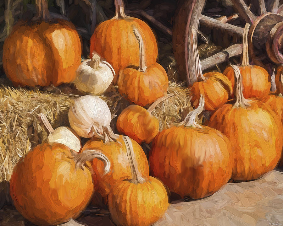 Giving Thanks - Seasonal Art Painting by Jordan Blackstone