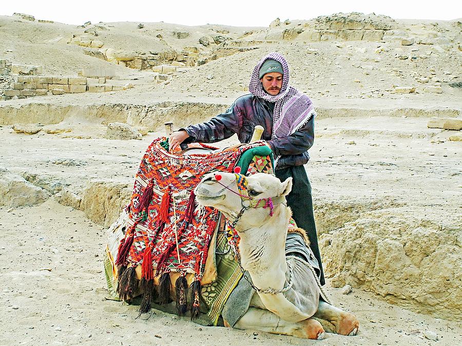 Giza Camel Taxi Photograph by Joseph Hendrix