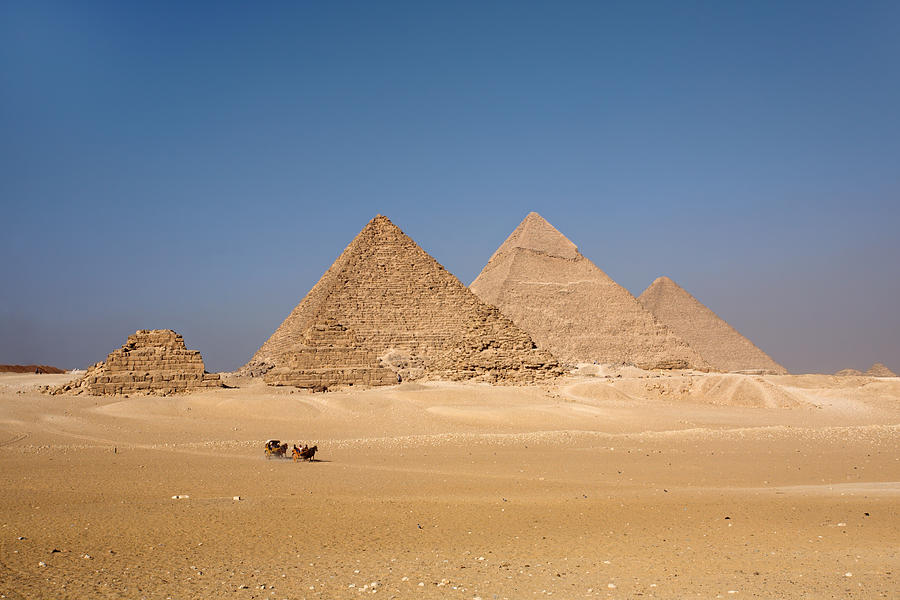 Giza Pyramids Photograph by Aivar Mikko