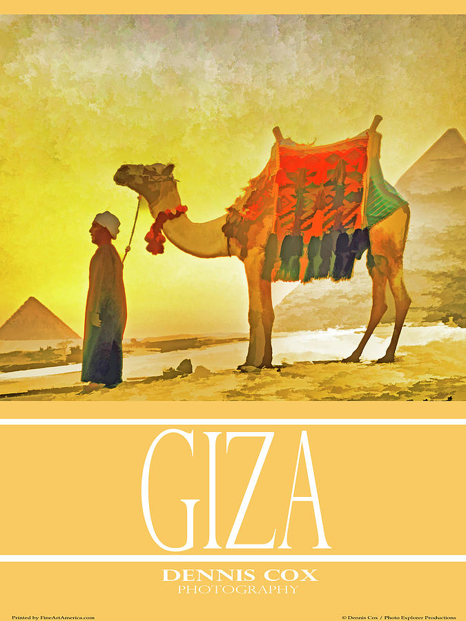 Giza Travel Poster Photograph by Dennis Cox Photo Explorer
