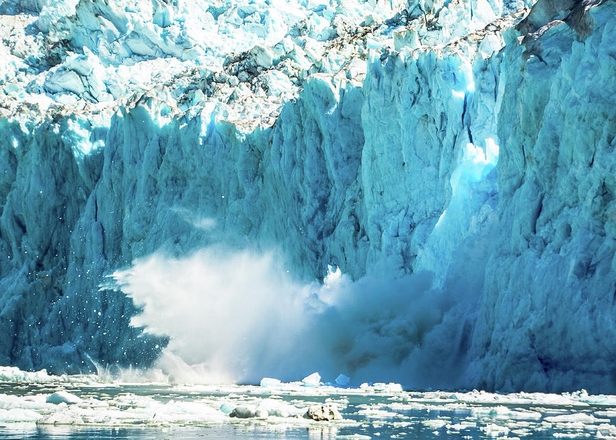 Glacial Calving Photograph by David Kirby