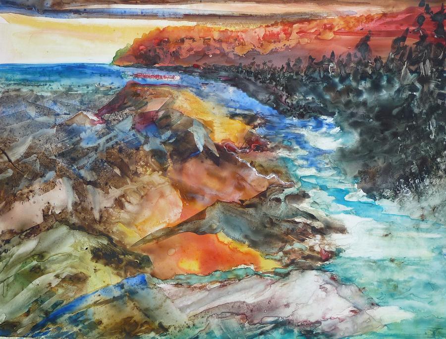 Glacial Meltdown Painting by Ruth Kamenev