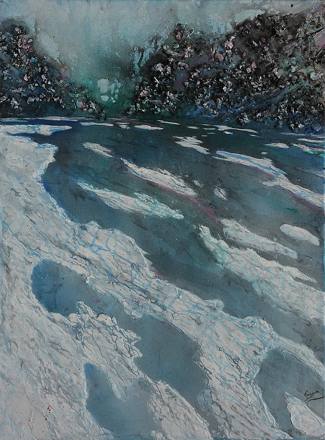 Glacial Moraine Painting by Ruth Kamenev